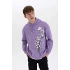 A7867 Rick and Morty Boxy Fit Kapüşonlu Sweatshirt
