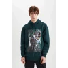 A9486 Jean Michel Basquiat Kapüşonlu Sweat Shirt