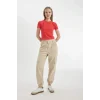 B0454 Coool Jogger Gabardin Kumaş Normal Bel Basic Düz Kargo Cepli Pantolon