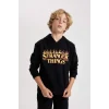 B2458 Stranger Things Bisiklet Yaka Sweatshirt