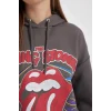 B3006 Coool Rolling Stones Kapüşonlu Sweatshirt