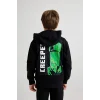 B3069 Erkek Çocuk Minecraft Kapüşonlu Sweatshirt