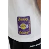 B3894 DeFactoFit NBA Los Angeles Lakers Oversize Geniş Kalıp Bisiklet Yaka Kısa Kollu Tişört