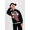 B4794 NBA Chicago Bulls Kapüşonlu Sweatshirt