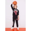 B4910 NBA Chicago Bulls Jogger Eşofman Altı Beli Bağcıklı Lastikli Paça Cepli Kalın