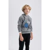 B6660 Baskılı Sweatshirt Eşofman Altı 2li Takım