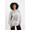 B7284 Oversize Fit Kalın Kumaş Sweatshirt