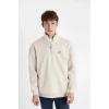 C6132 Comfort Regular Fit Rahat Kalıp Dik Yaka Baskılı Sweatshirt