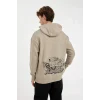 C6515 Marvel Avengers Boxy Fit Kapüşonlu Sırt Baskılı Sweatshirt