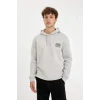C6525 Star Wars-Mandalorian Regular Fit Kapüşonlu Sırt Baskılı Sweatshirt