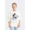 C7353 Disney Mickey Minnie Oversize Fit Sweatshirt