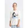 C7353 Disney Mickey Minnie Oversize Fit Sweatshirt
