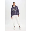 C8246 NBA Brooklyn Nets Yarım Fermuarlı Sweatshirt