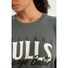 C8247 DeFactoFit NBA Chicago Bulls Bisiklet Yaka Sweatshirt