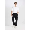 C9163 Regular Fit Gabardin Jogger Pantolon Kargo Cepli Lastikli Paça
