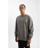 C9254 Los Angeles Lakers Oversize Fit Sweatshirt