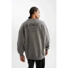 C9254 Los Angeles Lakers Oversize Fit Sweatshirt