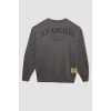 C9254 Los Angeles Lakers Oversize Fit Sweatshirt