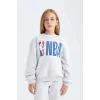 C9507 NBA Wordmark Oversize Fit Sweatshirt