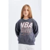 C9508 NBA Wordmark Oversize Fit Sweatshirt