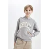 C9798 Regular Fit Kapüşonlu Cepli Sweatshirt
