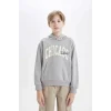 C9798 Regular Fit Kapüşonlu Cepli Sweatshirt