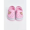 LCW STEPS Pembe Baskılı Kız Bebek Plaj Sandaleti