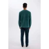 D0047 Regular Fit Polar Uzun Kollu Üst Desenli Uzun Alt Pijama Takımı
