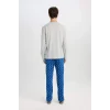D0944 Regular Fit Uzun Kollu Pijama Takımı
