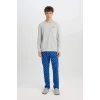 D0944 Regular Fit Uzun Kollu Pijama Takımı