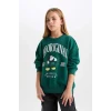 D1118 Mickey Minnie Oversize Fit Sweat Shirt
