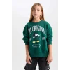 D1118 Mickey Minnie Oversize Fit Sweat Shirt