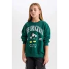 D1118 Mickey Minnie Oversize Fit Sweat Shirt