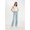 D1445 90s Wide Leg Jean Yıkamalı Pantolon