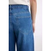 D2581 Wide Leg Fit Normal Bel Jean Pantolon