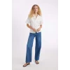 D2581 Wide Leg Fit Normal Bel Jean Pantolon