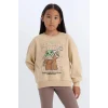 D2822 Star Wars-Mandalorian Relax Fit Bisiklet Yaka Sweatshirt