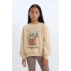 D2822 Star Wars-Mandalorian Relax Fit Bisiklet Yaka Sweatshirt