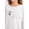 D2985 Looney Tunes Baskılı Relax Fit Bisiklet Yaka Sweatshirt