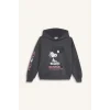 D3110 Kız Çocuk Snoopy Oversize Geniş Kalıp Kapüşonlu Sweatshirt