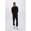 D3231 DeFactoFit Kalın Jogger NBA Wordmark Standart Fit Cepli Esnek Bantlı Paça Eşofman Altı