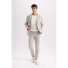D3695 Basic Düz Cepli Jogger Düz Paça Pantolon