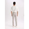 D3695 Basic Düz Cepli Jogger Düz Paça Pantolon
