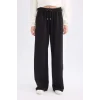 D4764 Coool Wide Leg Geniş Bol Paça BeliLastikli Bağcıklı Şeritli Eşofman Altı
