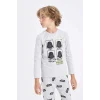 D5094 Erkek Çocuk Star Wars Uzun Kollu Üst Uzun Alt Pijama Takımı