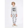 D5094 Erkek Çocuk Star Wars Uzun Kollu Üst Uzun Alt Pijama Takımı