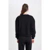 D6645 Basic Kalın Kumaş Basic Sweatshirt