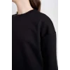 D6645 Basic Kalın Kumaş Basic Sweatshirt