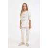D6651 Baskılı Uzun Kollu Pijama Takımı