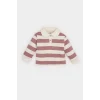 Defacto Kız Bebek Bebe Yaka İçi Yumuşak Tüylü Çizgili Sweatshirt D6676A524WN